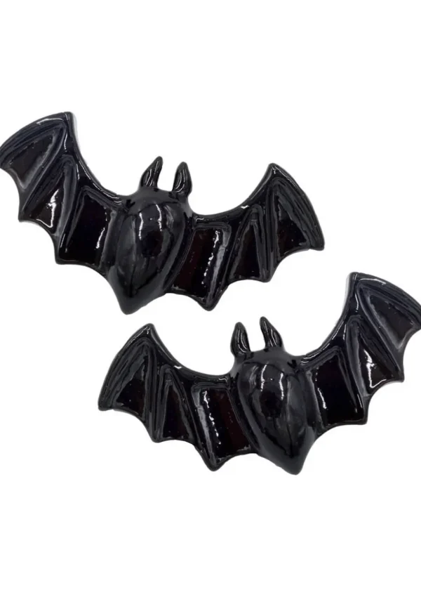 Kreepsville Lil Black Bats Set Hairslides Black