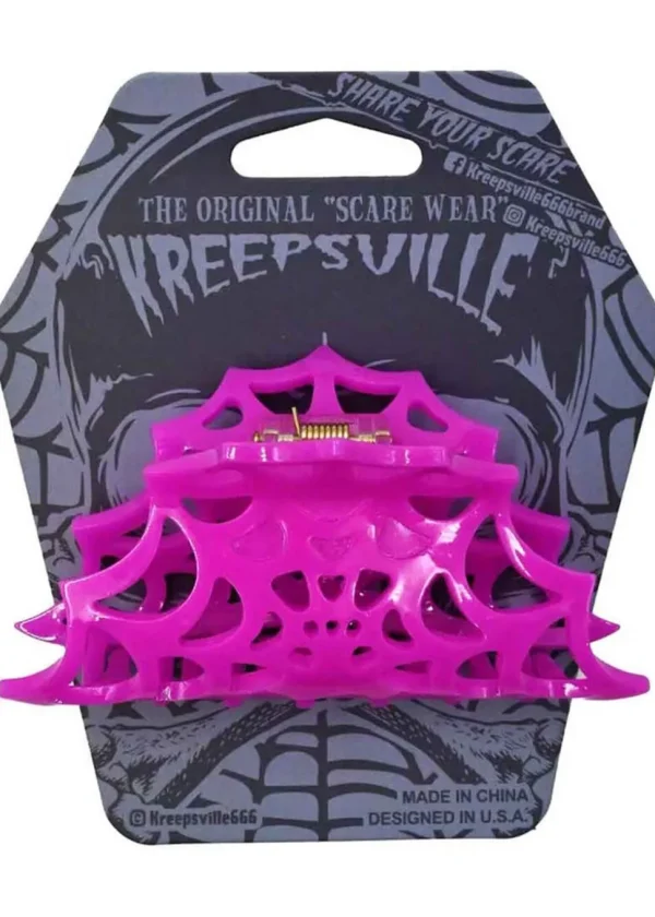 Kreepsville Spiderweb Hair Clip