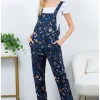 LA Soul Ayla Celestial Space Dungarees Black