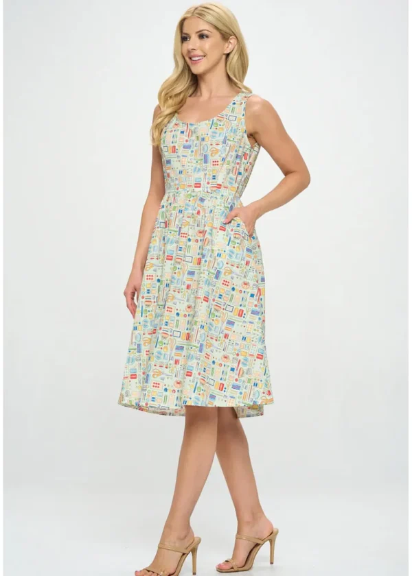 LA Soul Leah Sewing Kit A-Line Dress Mint