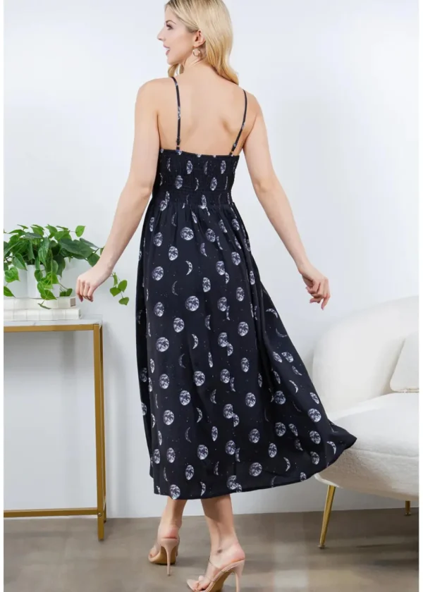 LA Soul Misty Moon Maxi Dress Black