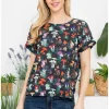 LA Soul Mushroom Garden Top Black