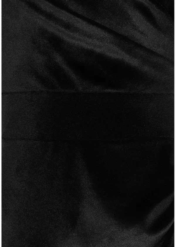 Lady V Lyra Velvet 50's Swing Dress Black