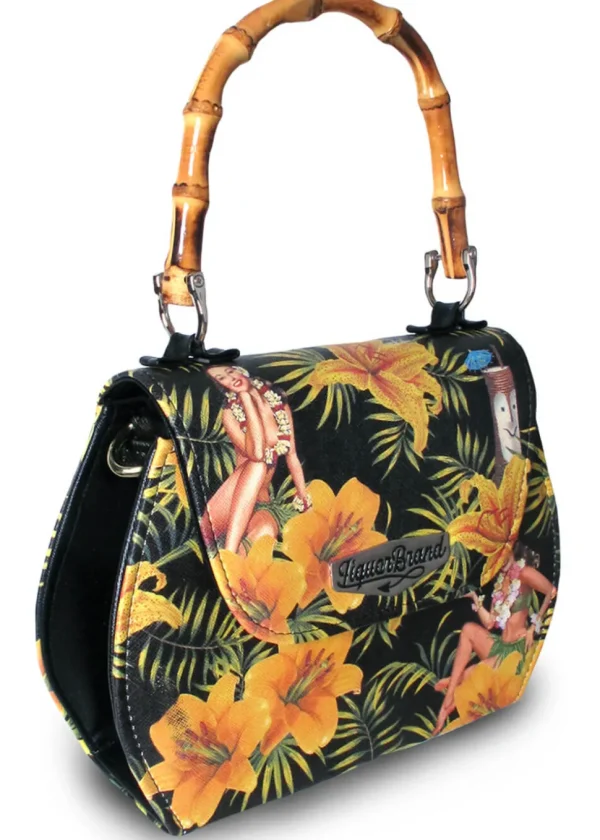 Liquorbrand Bamboo Tiki Time Handbag Black