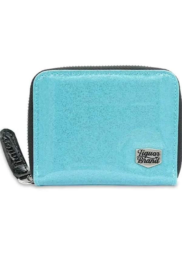 Liquorbrand Stardust Patent Wallet Blue