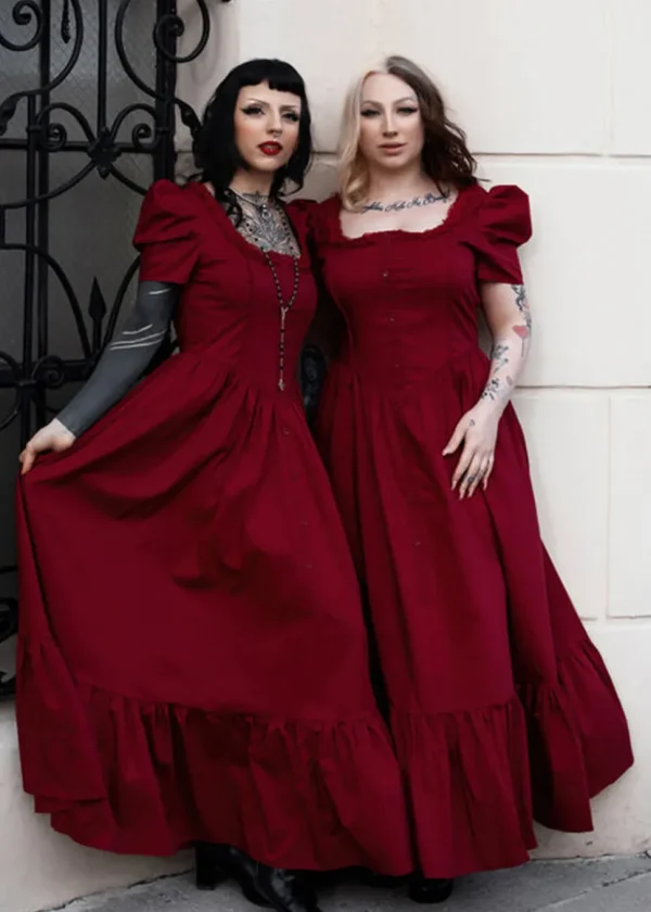 Lively Ghosts Versailles 70's Dress Red