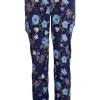 Lords of Harlech Jack Augustus Floral Chino Trousers Navy