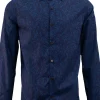 Lords of Harlech Nigel Perugia Paisley Shirt Navy