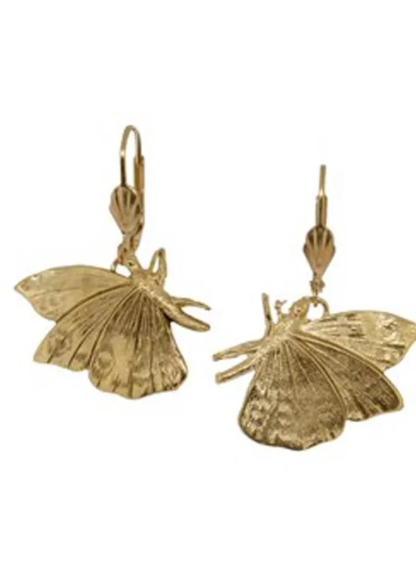 Lotta Djossou Paris Butterfly Earrings Gold