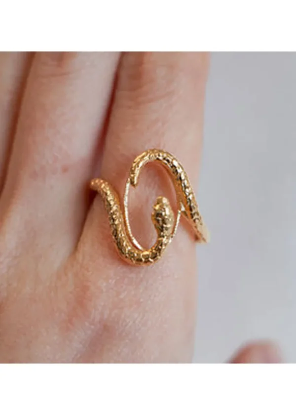 Lotta Djossou Paris Double Snake Ring Gold