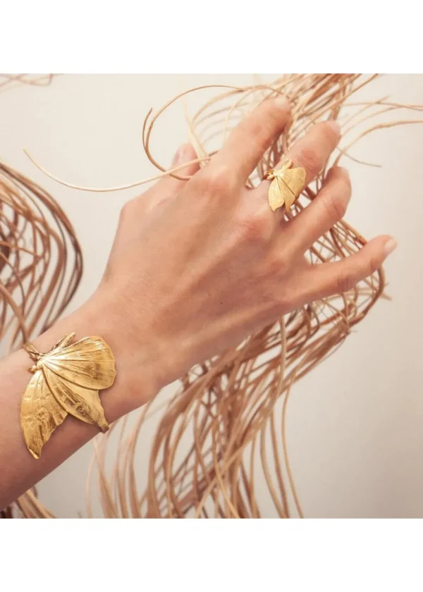 Lotta Djossou Paris Macey Butterfly Bracelet Gold