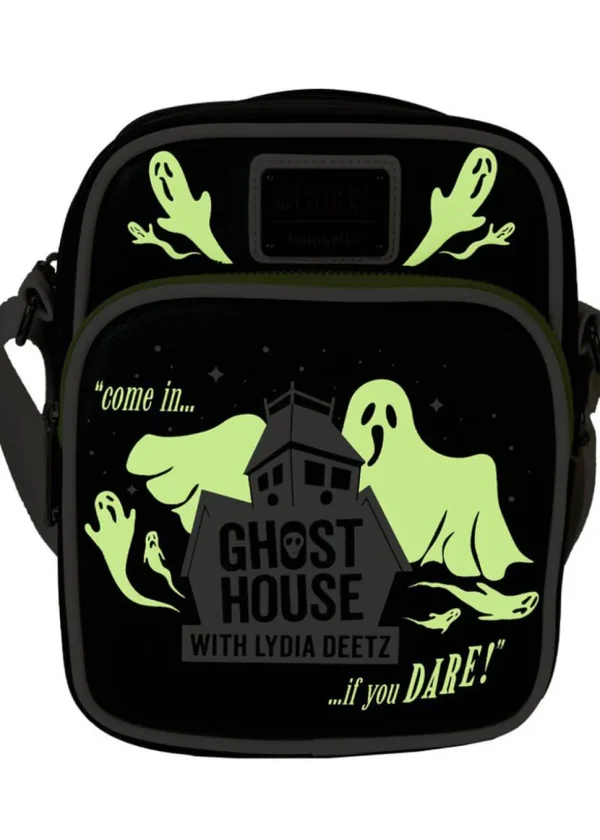 Loungefly Beetlejuice 2 Ghost House Crossbody Bag Black