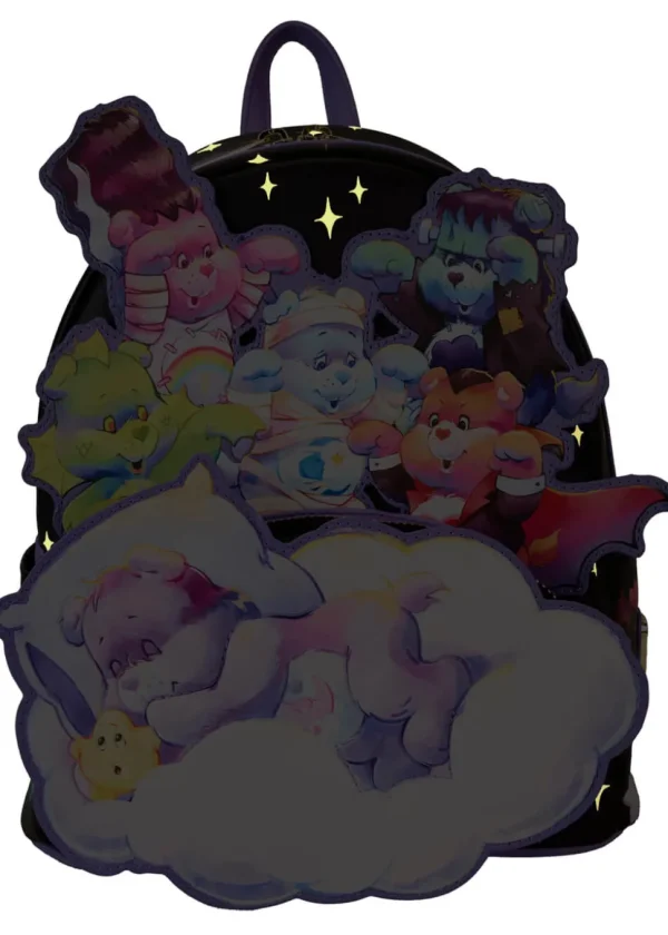 Loungefly Carebears x Universal Monsters Scary Dreams Backpack Black