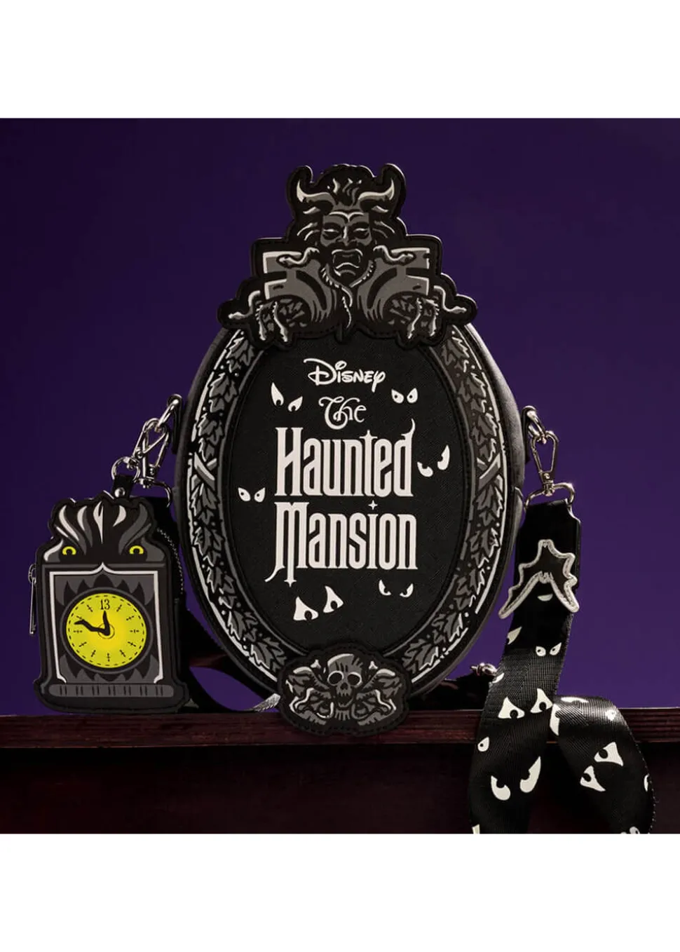 loungefly_disney_haunted__2.webp Loungefly Disney Haunted Mansion Plaque Crossbody Bag