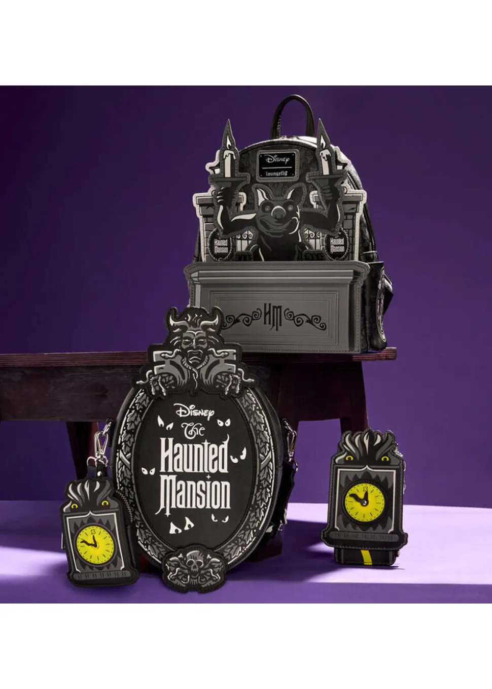 loungefly_disney_haunted__7.webp Loungefly Disney Haunted Mansion Plaque Crossbody Bag
