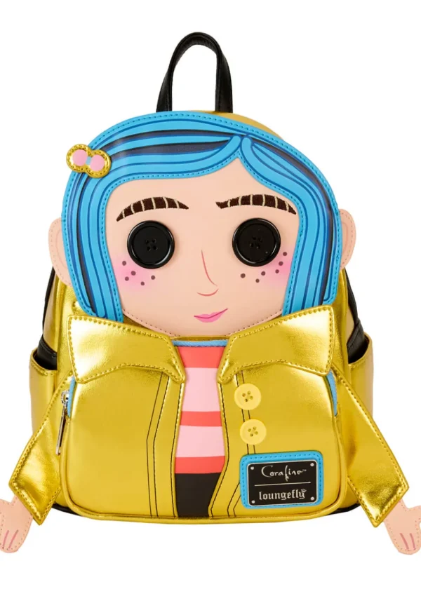 Loungefly Laika Coraline Doll Cosplay Backpack Yellow