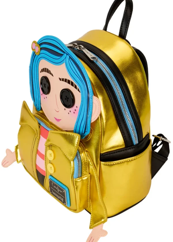 Loungefly Laika Coraline Doll Cosplay Backpack Yellow