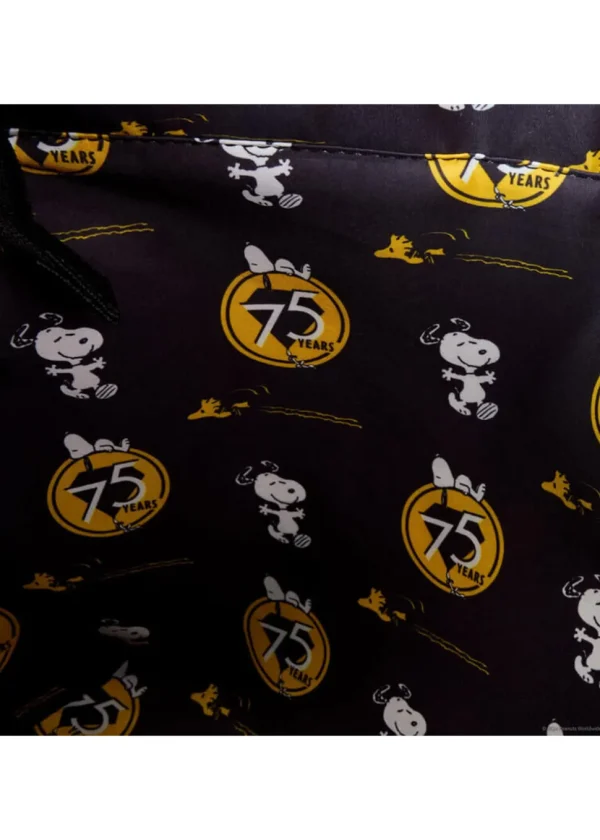 Loungefly Peanuts 75th Anniversary Tote Bag Black