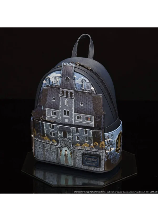 Loungefly Wednesday Nevermore Academy Backpack Black
