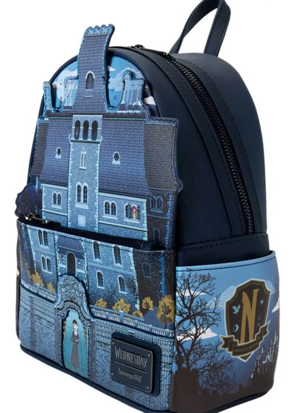 Loungefly Wednesday Nevermore Academy Backpack Black