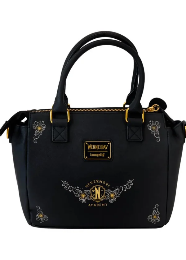 Loungefly Wednesday Typewriter Bag Black