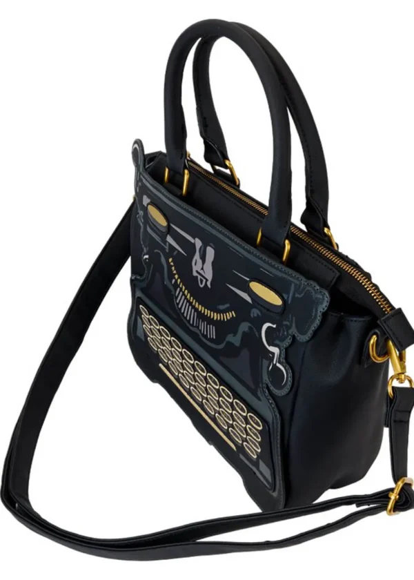Loungefly Wednesday Typewriter Bag Black