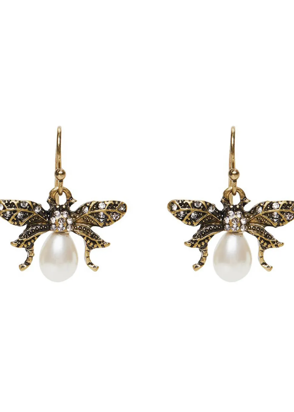 Love Vintage Bumble Bee 50's Earrings Cream
