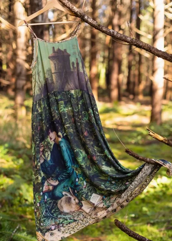 Market Of Stars Bella Notte Rabbit And Moon Maxi Dress Multi