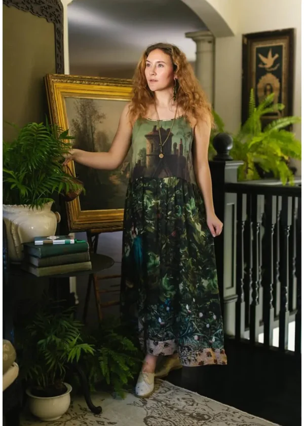 Market Of Stars Bella Notte Rabbit And Moon Maxi Dress Multi