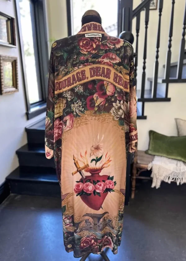 Market Of Stars Courage Dear Sacred Heart Long Kimono Multi