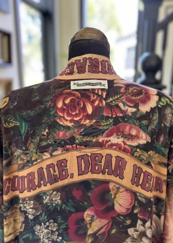 Market Of Stars Courage Dear Sacred Heart Short Kimono Multi