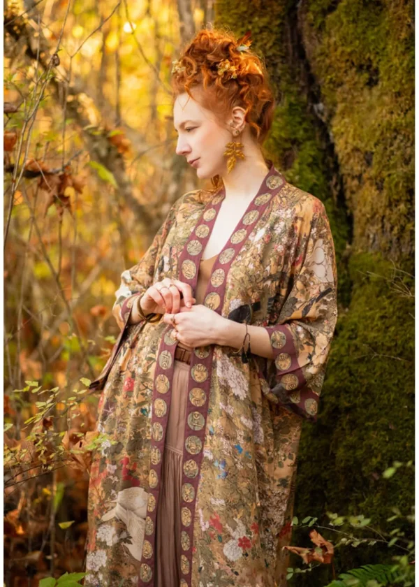 Market Of Stars Dreamweaver Art Nouveau Mucha Kimono Multicolour