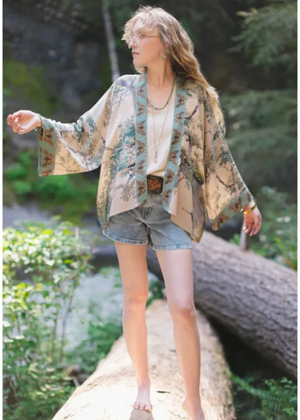 Market Of Stars Earth & Sky Short Kimono