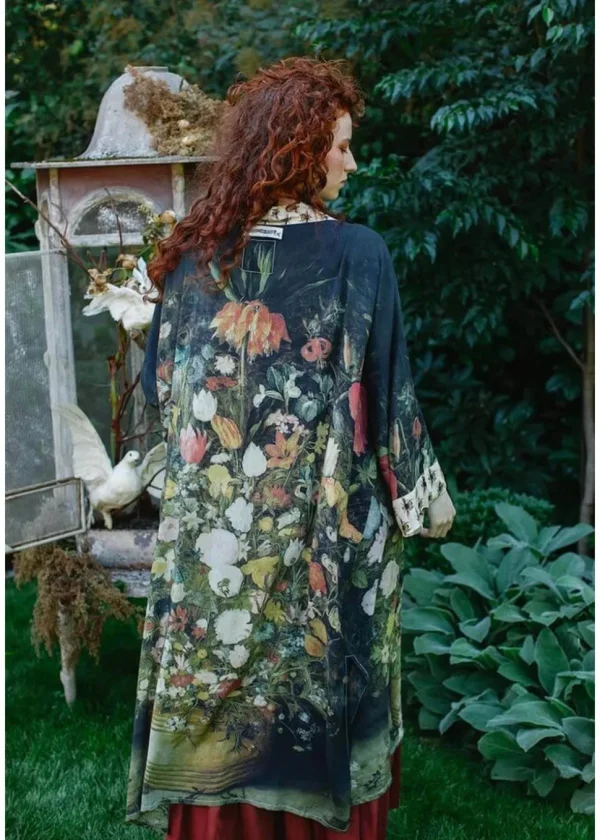 Market Of Stars I Dream In Flowers Brueghel Long Kimono