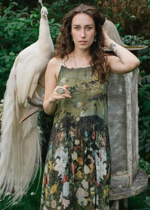 Market Of Stars I Dream In Flowers Bohéme Maxi Dress Green