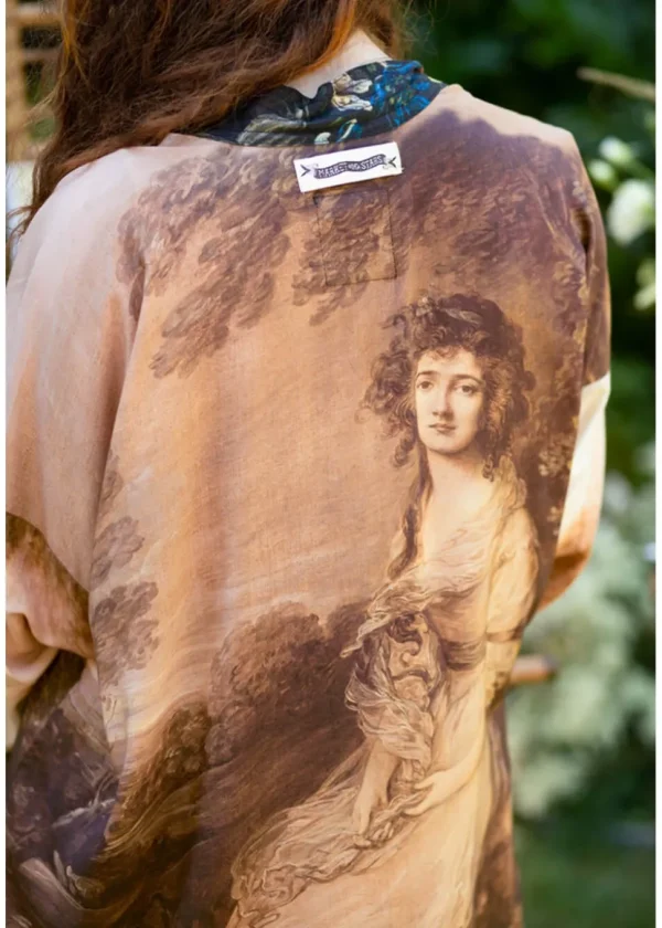Market Of Stars The Artist Midi Kimono Brown