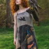 Market Of Stars Wild Beauty Peacock Maxi Dress Multi