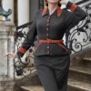 Miss Candyfloss Corinne Terra 40's Pencil Dress Grey