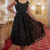Miss Candyfloss Davonna Lou 50's Swing Dress Black Green