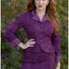 Miss Candyfloss Dessa Violette Lace Reversable 40's Blazer Purple