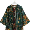 One Hundred Stars Dragon Velvet Jacket Green