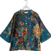 One Hundred Stars Primula Velvet Jacket in Teal