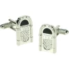 Onyx Art Men Cufflinks Jukebox Silver