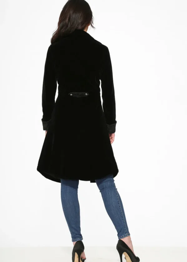 Orchid Bloom Amina Velvet Jacket Black
