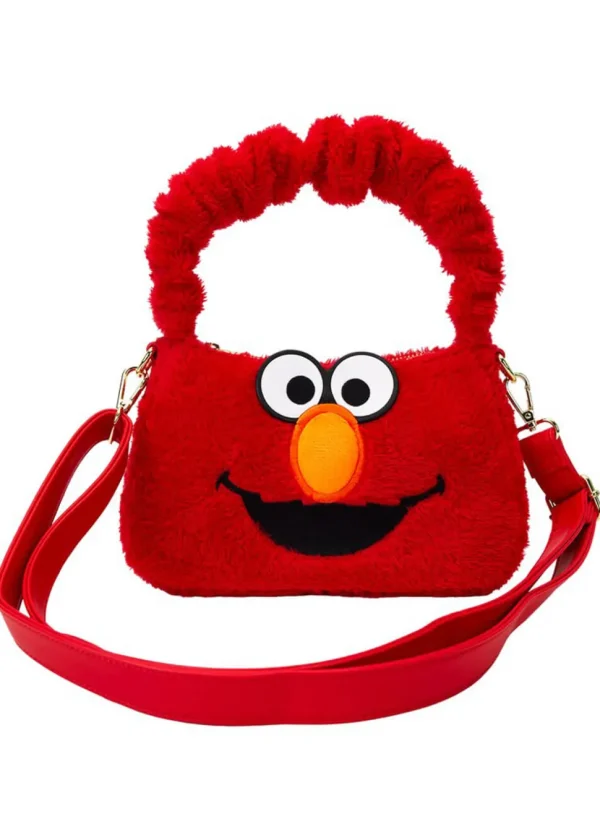 PRE-ORDER Loungefly Sesame Street Elmo Plush Crossbody Bag Red