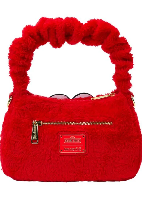 PRE-ORDER Loungefly Sesame Street Elmo Plush Crossbody Bag Red