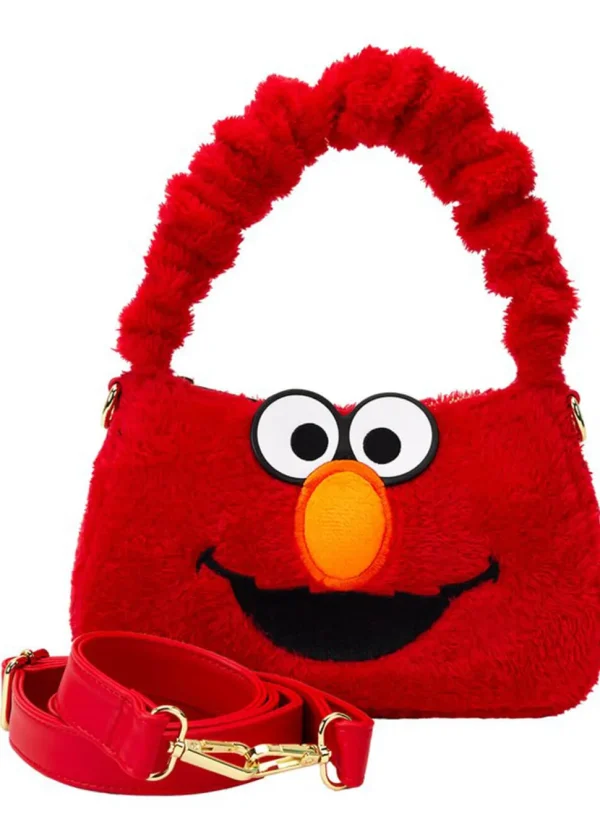 PRE-ORDER Loungefly Sesame Street Elmo Plush Crossbody Bag Red