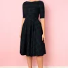 Pretty Dress Company Hepburn Tartan 50's Swing Dress Green & Navy