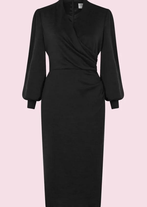 Pretty Dress Company Jenson 50's Pencil Dress Black