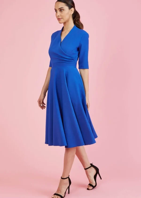 Pretty Dress Company Leyla 50's Swing Dress Cobalt Blue
